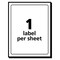 Avery 4 in. x 6 in. Removable Multi-Use Labels for Inkjet/Laser Printers - White (40/Pack)